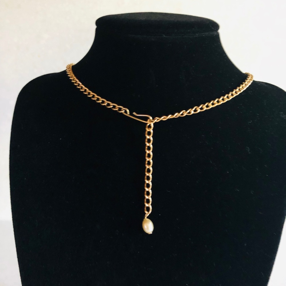 Gold Tone Choker Necklace